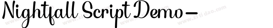 Nightfall Script Demo字体转换